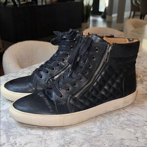 👟 Steve Madden Men’s Quilted High-Top Sneakers Sz 10